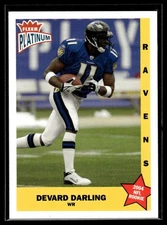 2004 Fleer Platinum Devard Darling Rookie 166/799 Baltimore Ravens #160
