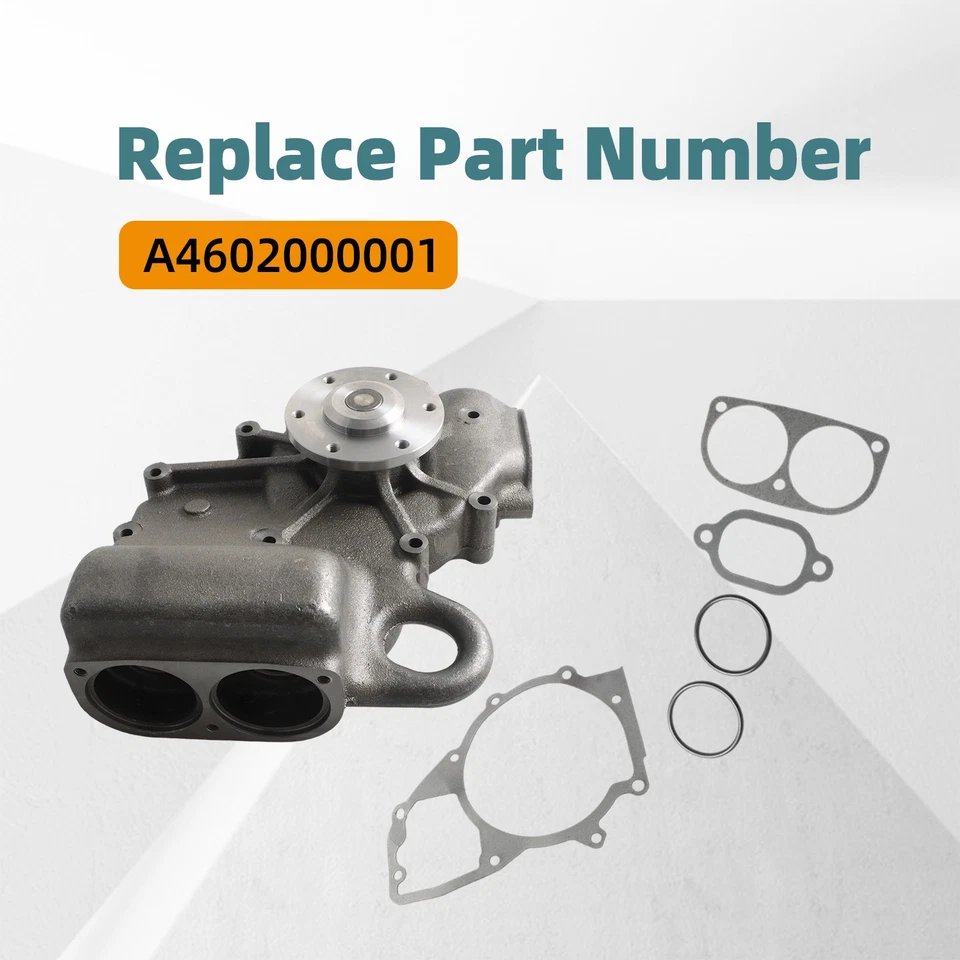 Bomba de água com gaxeta para Freightliner Cascadia Columbia M2 112 MBE 4000 12,8L - Imagem 3 de 4