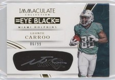2016 Panini Immaculate Rookie Eye Black 86/99 Leonte Carroo #LC Auto 0b2