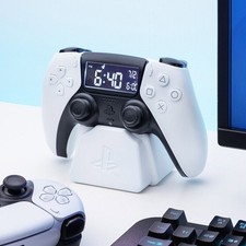 Image of Playstation PS5 Kids Digital Alarm Clock LED Battery Time Night Light Bedroom