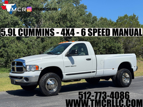 2004 Dodge Ram 3500 4x4 - 6 Speed Manual - 5.9L Cummins Turbo Diesel