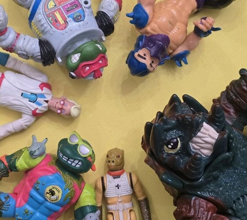 Vintage TMNT Street Sharks Ghostbuster Action Figure Lot 80s 90s