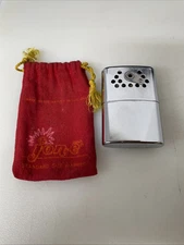 VINTAGE ALADDIN JON-E HAND WARMER W/FELT BAG STANDARD SIZE NOT TESTED