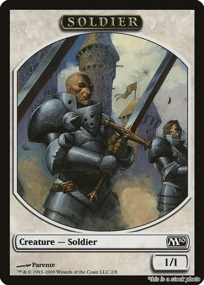 Magic Soldier Token 2 NM Magic 2010 (M10) M10