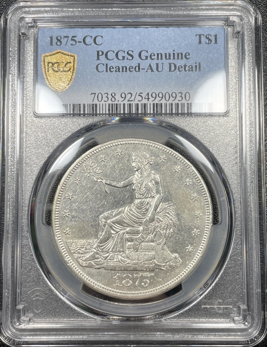Carson City Silver 1875 Year US Trade Dollars (1873-1885) for sale