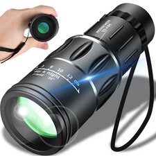 Retoo Monocolo 16X52 Compatto Professionale, Ottica BAK-4, Antiscivolo E Portati