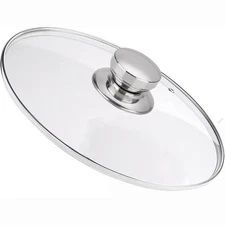 Pan Lid 8 Inch Replacement Glass Lid for 8" Frying Pan, Pot, Wok, Skillet and...