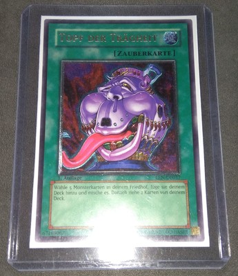 Yugioh Karte Topf der Trägheit Ultimate Rare 1. Auflage Oldschool EEN 