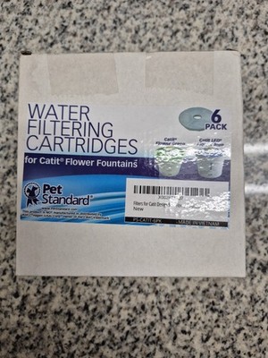 Catit Flower Cat Drinking Water Fountain Filters Unopened 6 Pack