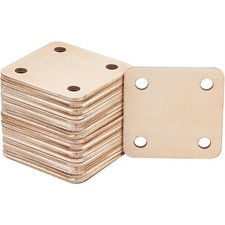 24 Stck. Quadratische Webkarte, 1,8 x 1,8 Zoll 5 L&ouml;cher Karten Handgefertigte Webwerkzeuge 1327
