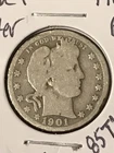 1901-O Barber Quarter  G     **KEY DATE**