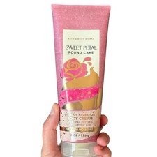 Bath  Body Works Sweet Petal Pound Cake Body Cream 8 oz