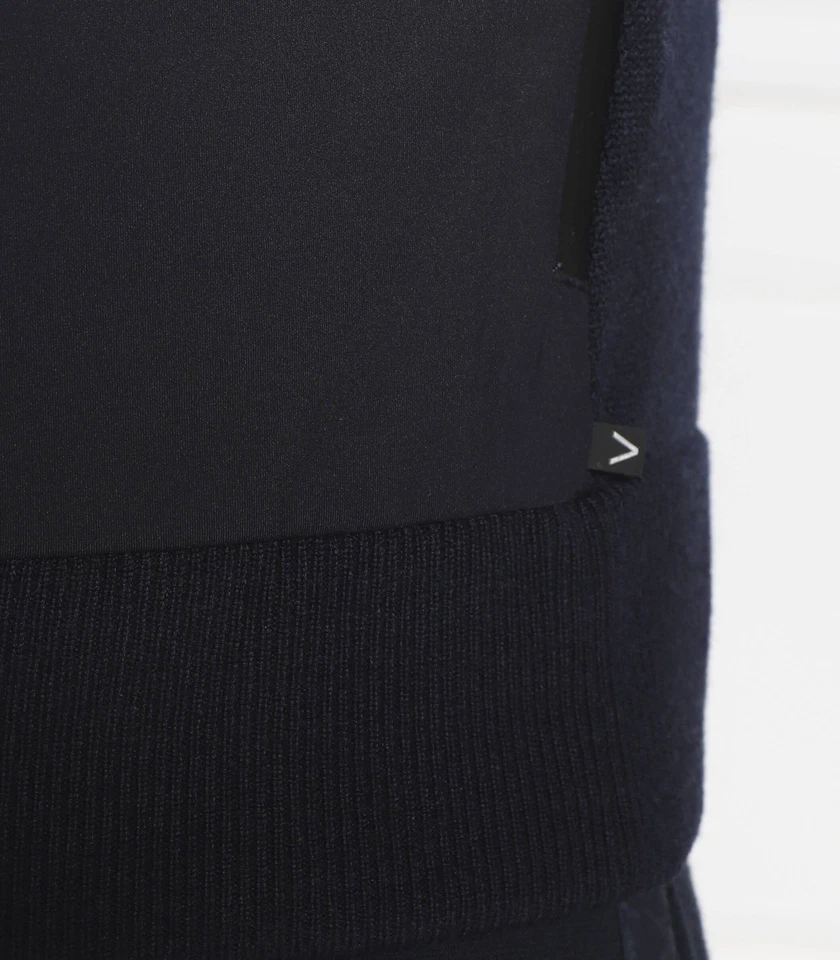 Hugo Boss Men's Hybrid Full Zip Wool Jacket Hooded Navy Size S RRP £599 - Image 4 of 4