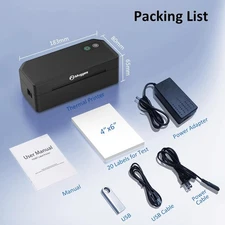 Mvgges Shipping Label Printer Bluetooth 4x6 Thermal Label Printer