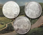 Lot of Three 2020 HM Buffalo 1 oz. Silver Rounds 🦬🇺🇸