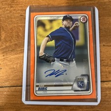 Kris Bubic 2020 Bowman Prospects Auto MLB Rookie Signature Orange SP /25 paper