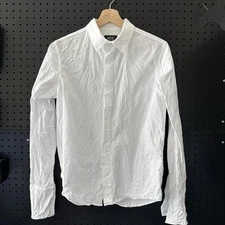 A.P.C. White Cotton Long Sleeve Shirt