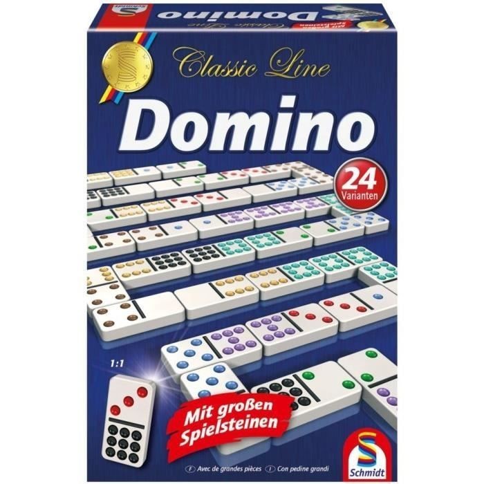 Jeu de Domino Schmidt Spiele aux pièces XXL adaptées aux enfants et seniors