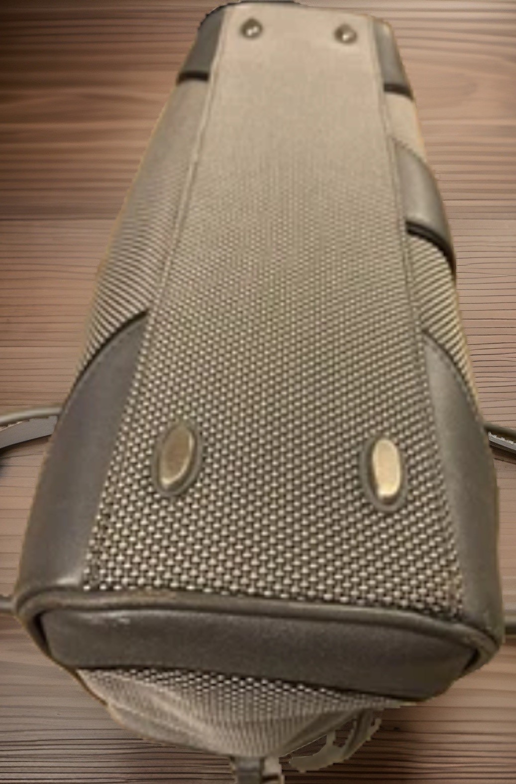 TUMI-LT, Expandable  tote Bag,Carbon fiber Silver Gray / Leather Trm See Details image 6