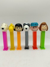 Completely Set Of 6 Charlie Brown Vintage PEZ Candy Dispensers
