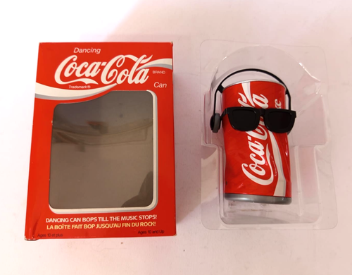 ♥ COCA COLA DANCING CAN LATTINA CHE BALLA VINTAGE ANNI 80 CON SCATOLA FUNZIONA
