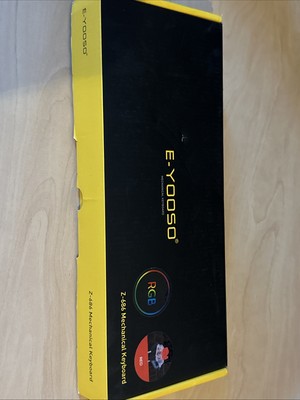 Mechanische Tastatur QWERTY UK-Layout RGB beleuchtet 61 Tasten tragbar Type-C PC