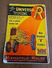 Universal R Standard Tractor Brochure Minneapolis Moline 1940's