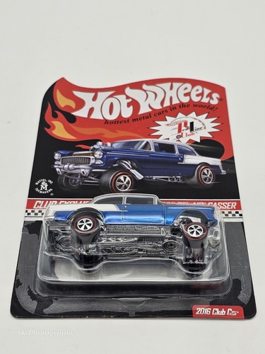 2016 Hot Wheels Rlc '55 CHEVY BEL AIR GASSER (Blue) #2122/5500 *Loose Blister - Foto 4 di 7