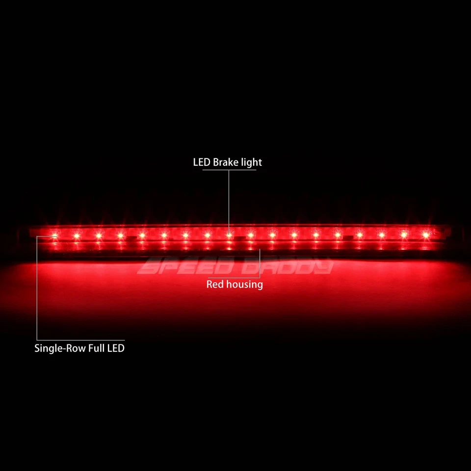 FOR 92-04 CHEVY GMC C/K TAHOE YUKON LED THIRD 3RD TAIL BRAKE LIGHT STOP LAMP RED - Image 2 of 4