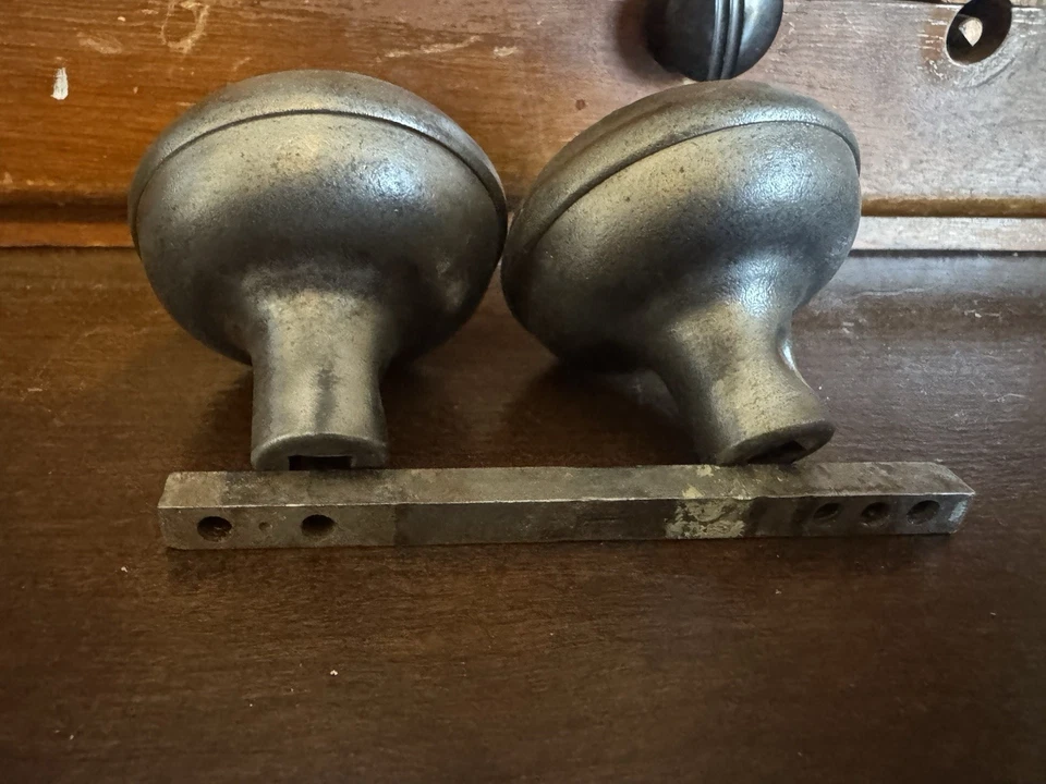 Perillas de puerta de peltre vintage Foto 2 de 2