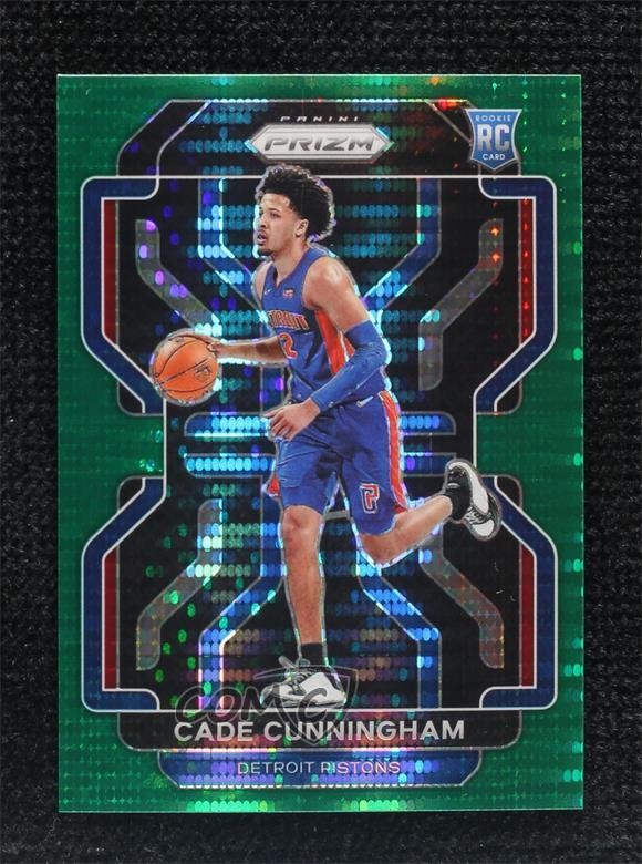 2021-22 Panini Prizm Green Pulsar 15/25 Cade Cunningham #282 Rookie RC ni4