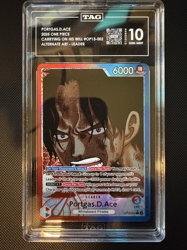 Portgas.D.Ace (Alternate Art) graded TAG 10 for sale on eBay