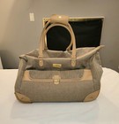 Nicole Miller Designer Weekender Rolling Travel Bag Carry On Luggage Overnight 