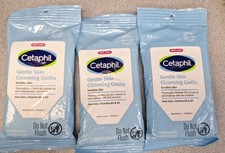 Cetaphil Gentle Skin Cleansing Cloths Lot 3 Sensitive Fragrance Free New