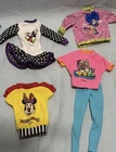 Vintage 90s Barbie Disney Clothes Lot Shirts Dress Mickey Minnie Donald 10 piece