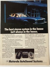 1977 Motorola  Stereo System Radio Print Ad A...