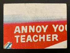 1973 Wacky Package 1st Series CLOTH Checklist Puzzle #2 (TM) Mrs Kleen VERY RARE