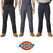 Dickies Action Flex Trousers Stretch Work Pants Zip Pockets Size 30-42"