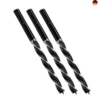 3tlg Schlangenbohrer 8x155mm Sds Plus Holzbohrer für Weichholz, Hartholz mit