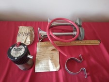 Vintage Fiamm Cromo Cat No 32 Mtaoc 12v Air Horn Nos In Original Box See Pics