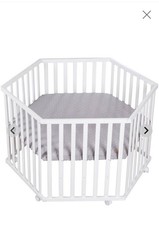 Laufgitter, Laufstall gebraucht von Roba 6 eckig, weiß