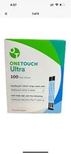 100 One Touch ULTRA TEST STRIPS Exp7/26----