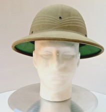 WWII American Pressed Fiber Sun Helmet Hawley Tropper