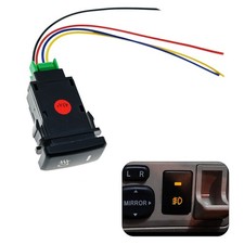 4-pole 39mm Oe Style Led Push Button Switch Wire Kit For Toyota Fog Light Drl