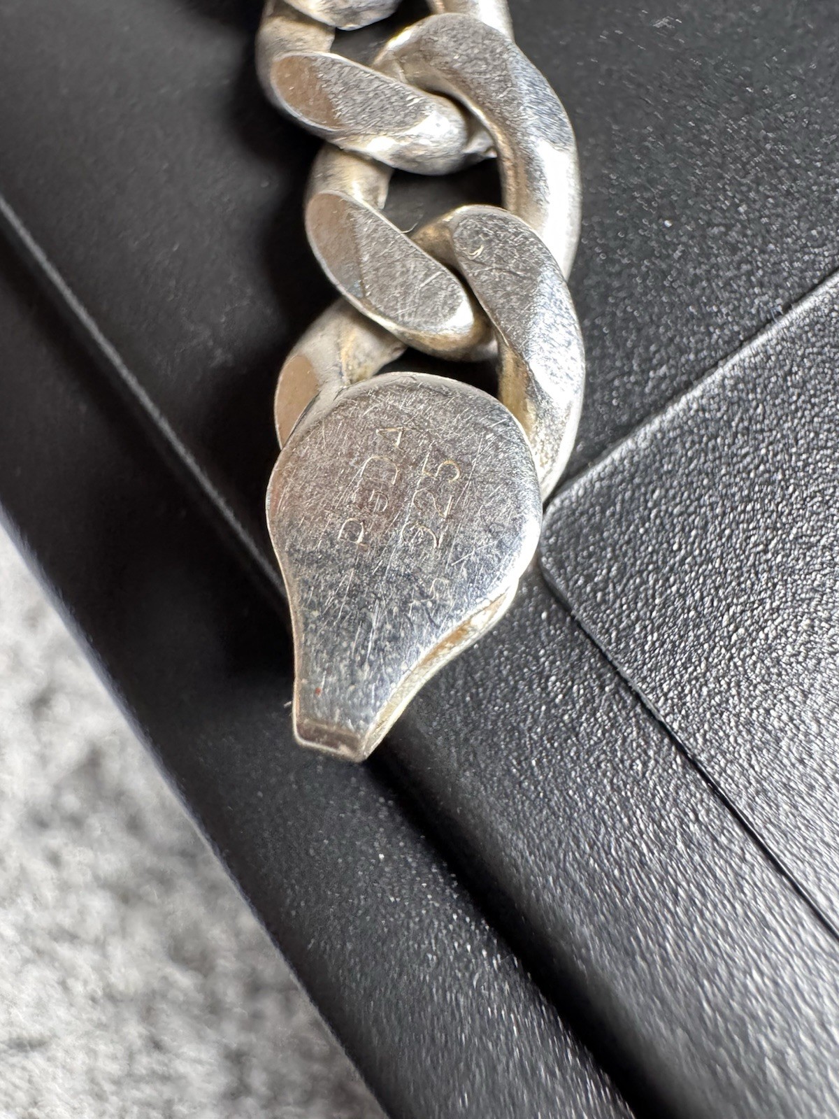 Figaro Link Bracelet 8” Solid Sterling Silver 925… - image 7