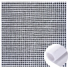 2 Pack Needlepoint Canvas 14 Mesh Blank White Canvas Polyester Cotton Twist I...