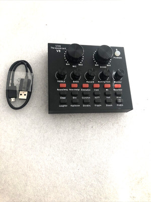 Live The Sound Card V8 USB Wireless Bluetooth Enable Sound Card Noise Reduction