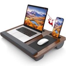 Laptop Lap Desk, Portable Large Laptop Desk for Bed, Up to 17 in Lap Table wi...