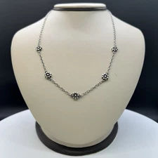 James Avery Sterling Silver Margarita Daisy Flower 18-20” Necklace