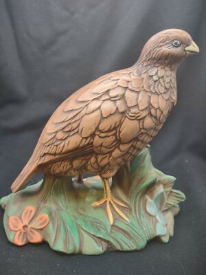 Vintage Holland Mold Ceramic Quail Figurine ~ Hand Painted